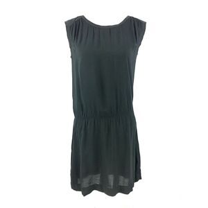 G Star Raw Denim Eagle Sleeveless Dress‎ Size XS Black Shift Sheath Mini